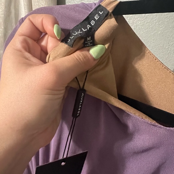 JLUXLABEL Lavender Ruched Dress - Picture 3 of 3